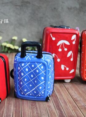 陶瓷彩绘存钱罐儿童房家居装饰