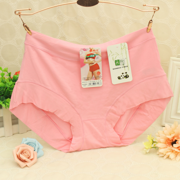 4条包邮正品樱子7108女士中高腰内裤莫代尔内裤纯色三角高档内裤