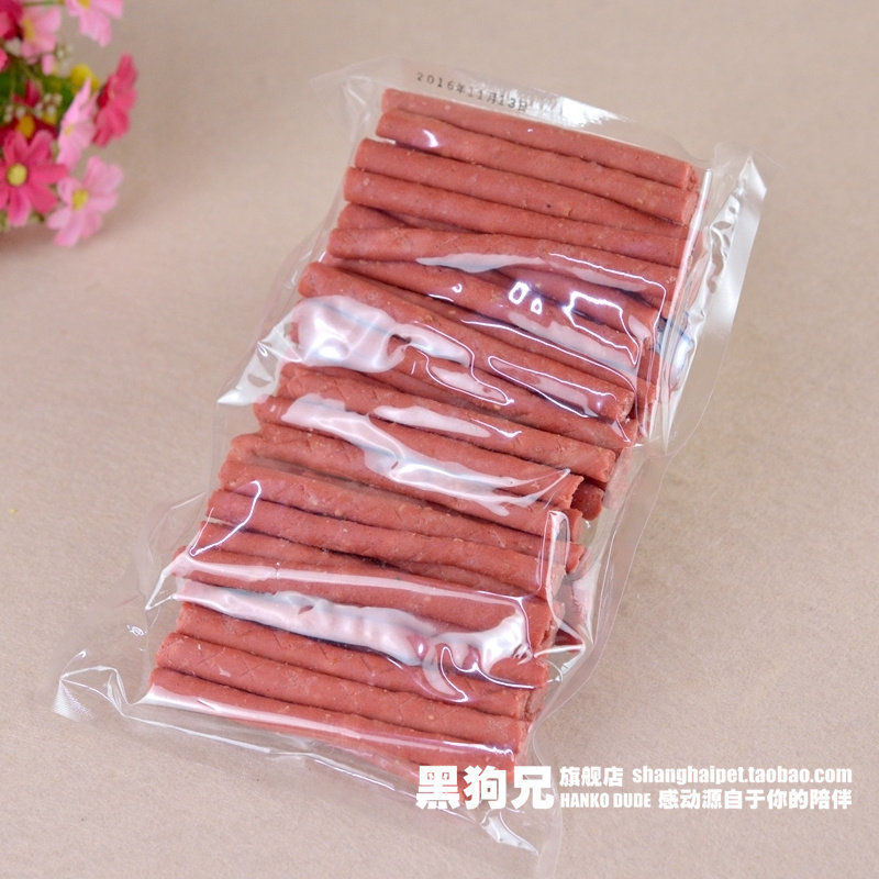 5包多省包邮 宠物零食品狗粮 犬用奇香软鸡肉棒 鸡肉条500g