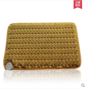 天然黄土球艾绒枕垫 锗石黄土球颗粒坐垫热敷垫负离子加热枕垫