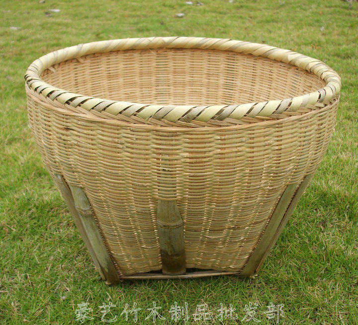 竹编手工箩筐收纳筐竹制品竹篮