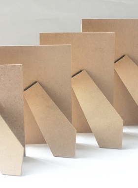 原色黑白色密度板相框背板订做567810A412寸摆台支撑超级粘土支架