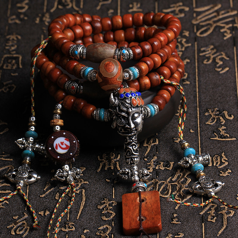 天然满血骆驼骨手串佛珠手链108颗男女一念之间三通藏式天珠配饰在类目 饰品/流行首饰/时尚饰品新, 手链中 - 来自Buy2taobao.com提供专业的淘宝代购服务