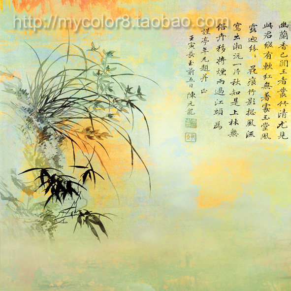 mycolor8 PS 婚纱 影楼摄影背景 盘子女人坊 古装素材图片14-609