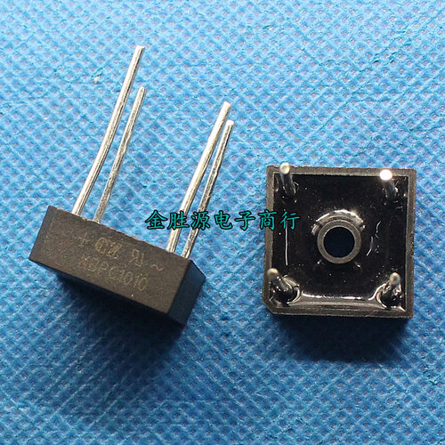 全新 整流桥堆四脚 方桥KBPC1010电流10A高压1000V单相桥式整流器