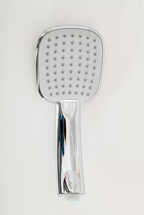 格拉夫 方圆形粉银色手持单 多功能花洒 洗澡莲蓬淋浴 喷头套装