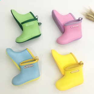 儿童雨鞋男童小孩防滑雨靴女可爱宝宝套鞋幼儿轻便防水鞋胶鞋冬季