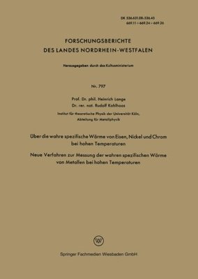 【预售】Uber Die Wahre Spezifische Warme Von Eisen, Ni...