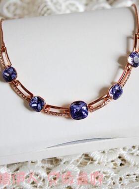 紫罗兰色双层短链