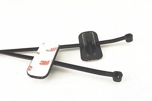 自行车DIY线管固定座 扎带 刹车线过线器 塑料 过线板 底座 3M胶