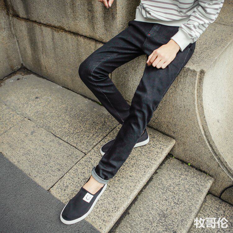 Jeans pour jeunesse pieds Slim pour automne - Ref 1462897 Image 3