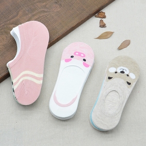 韩版袜子女士船袜百搭纯棉袜防滑隐形袜低帮短袜韩国浅口可爱袜套