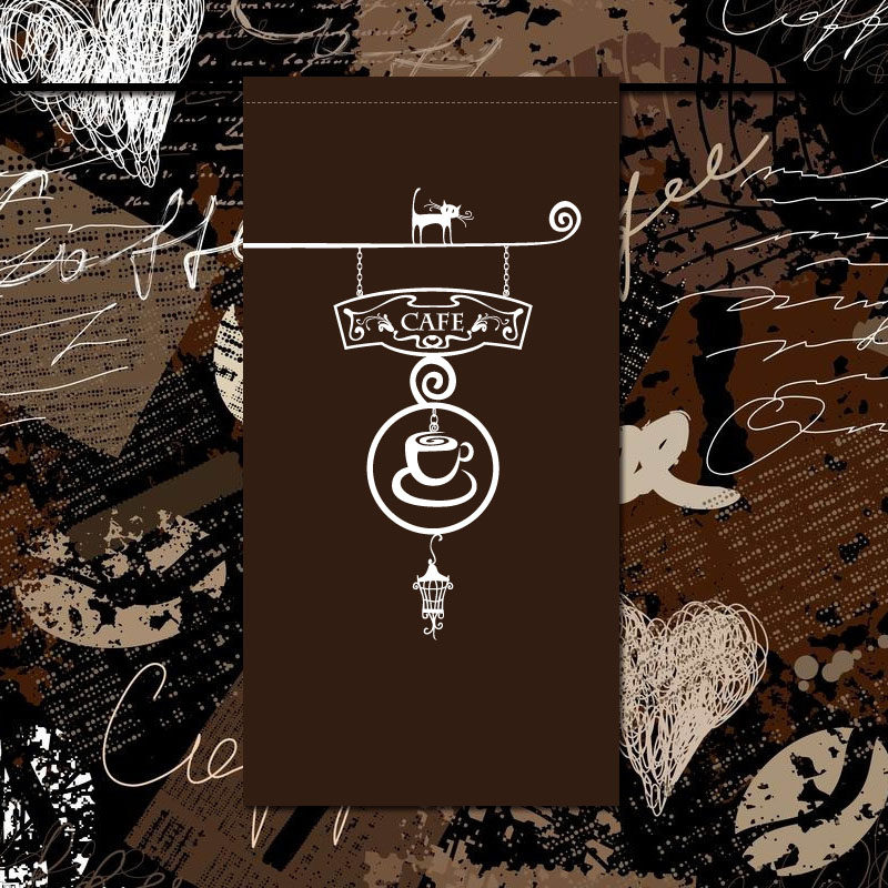 咖啡店窗帘门帘免打孔 半帘酒吧装饰帘\订制定制印刷 隔断广告帘|msdalam kategori rumah Fabrik, Langsir dan aksesori langsir, Curtain - dari Buy2taobao.com untuk memberikan perkhidmatan ejen Taobao profesional membeli