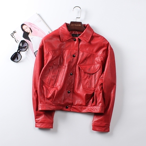 2018春装新款欧洲站时尚休闲短款皮衣女BF风宽松PU小外套上衣潮女