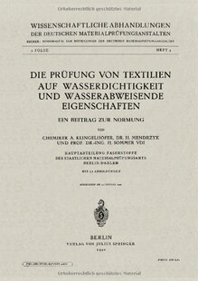 【预订】Die Prufung Von Textilien Auf Wasser...