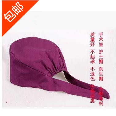 欧美纯棉手术室帽医生护士帽印花医护制服