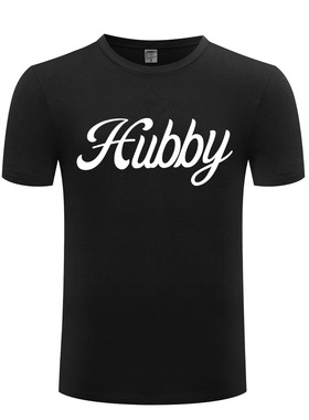 纯棉男式短袖T恤 Hubby - Wedding Marriage 简约文字 新奇创意