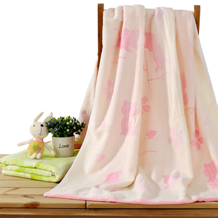 双灯毛巾 纯棉全棉浴巾加大加厚儿童男女土成人情侣浴巾