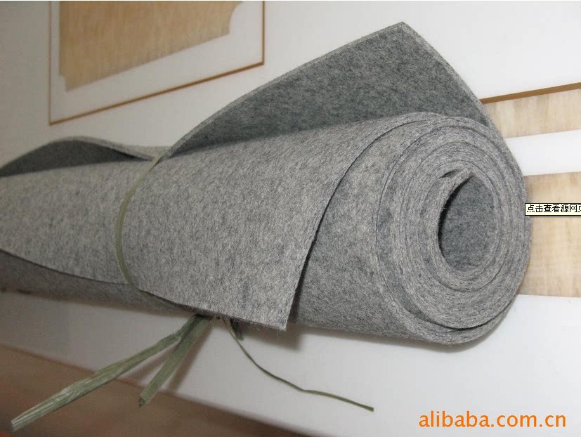 纯色彩色毡吸油纯羊毛毡 背胶工艺做包包专用化纤布料工业密封毡