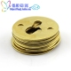 圆形铁片 C23mm金色圆铁片 带孔 圆形墙壁装 饰模型 三孔 挂扣diy