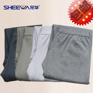 秋裤 衬裤 单件中老年纯棉男宽松保暖裤 大码 秋冬棉毛裤 兄华内衣男士