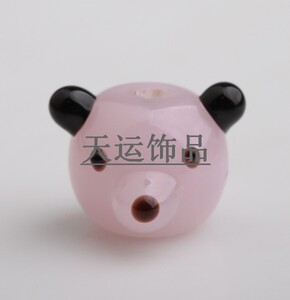 可爱小熊头  日式琉璃珠  动物珠DIY配珠 RS579