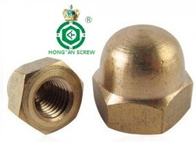 GB923黄铜盖母盖帽黄铜盖形螺母