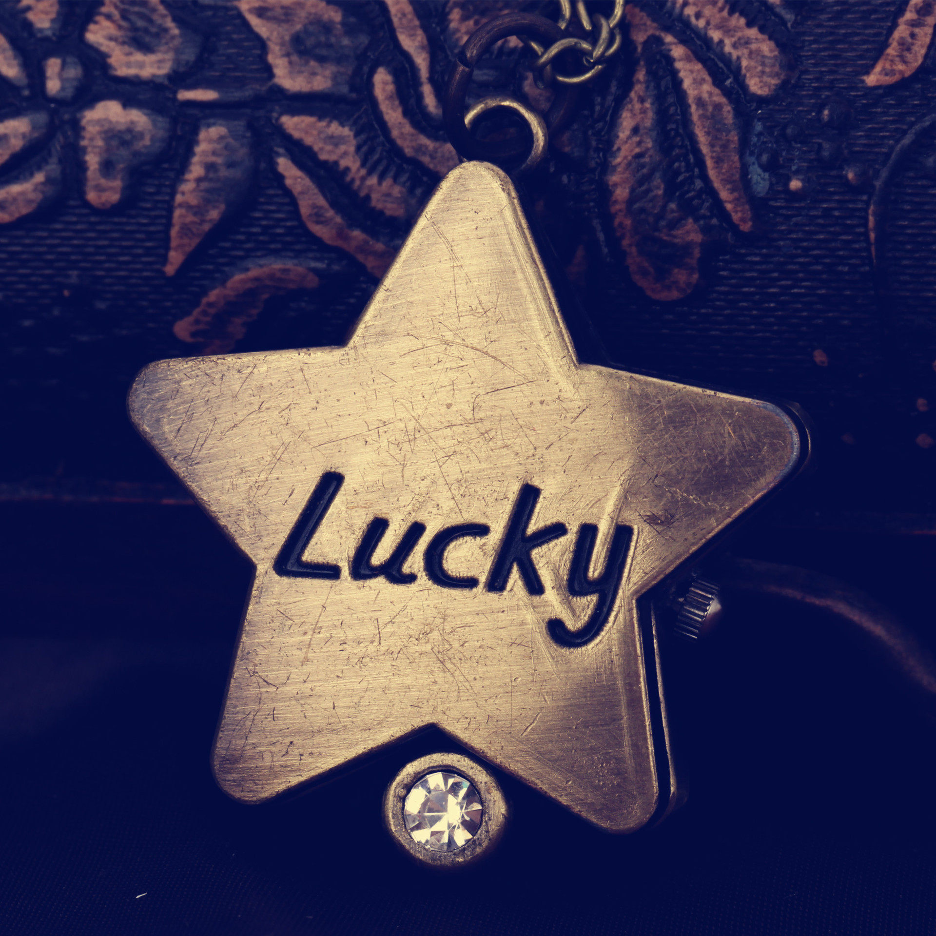 幸运星五角星挂表 复古怀表LUCKY星星表 项链表6038