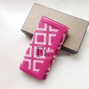 限时秒杀 专柜代购FION菲安妮FPAQW 01A母亲节限量版搭扣式长钱包