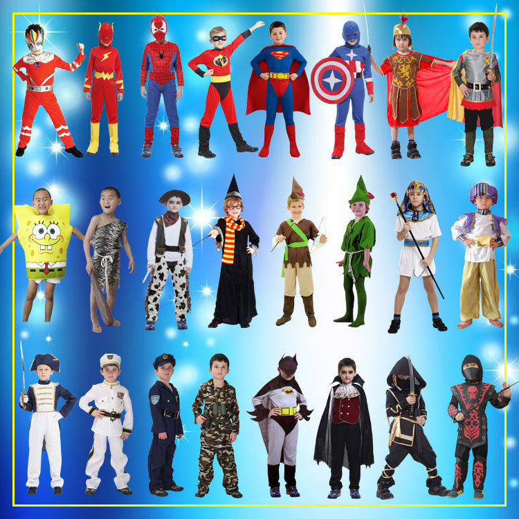 Halloween cos children costume Warrior Ninja superman Spider-Man Makeup Dance Boy prince Police Soldierin the Play mode/Anime/Periphery/cos/Board games , Meet/Magic Supplies , Gathering tools/Decoration , Apparel  category - from Buy2taobao.com to provide professional Taobao agent buy service