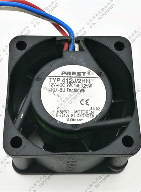 APST德国TYP 412J/2HH 12V 270mA 4025 3.25W 4CM散热风扇