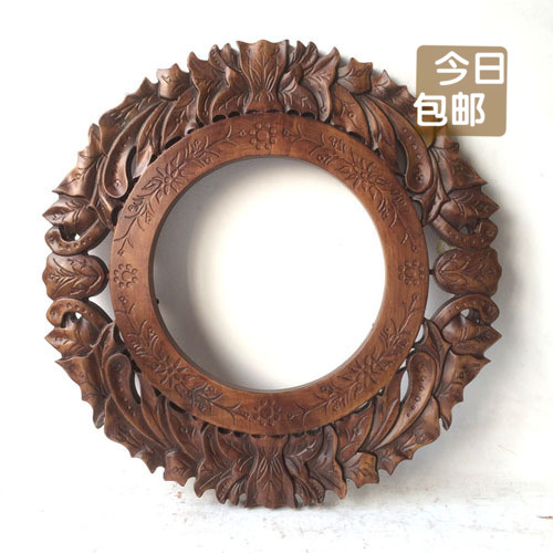 特包邮原木雕花新古典复古墙饰家居装饰美容镜框壁挂壁饰|ruв категории награду материалов, туалетные принадлежности, санитарное оборудование/кулон, косметические зеркала - от Buy2taobao.com для оказания профессиональной услуги покупки агента Taobao