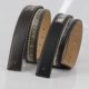 真皮皮带头层牛皮平滑扣H扣裤 蛇皮腰带身无扣头3.4 针扣男士 带3.8