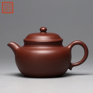 壶型家用功夫茶具小泡茶壶单壶 观复博物馆朱泥仿古紫砂壶宜兴经典