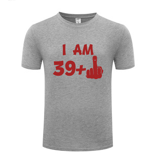 Finger 短袖 搞笑创意生日礼物 Middle T恤 Plus 外贸男式