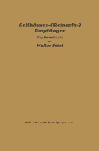 【预订】Leithauser-(Reinartz-) Empfanger: Ei...
