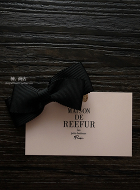 日本发饰reefur梨花rinka官网经典超萌扭一扭蝴蝶结边夹刘海发夹