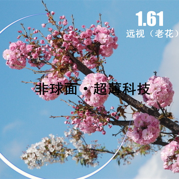 超薄远视非球面树脂成品眼镜片