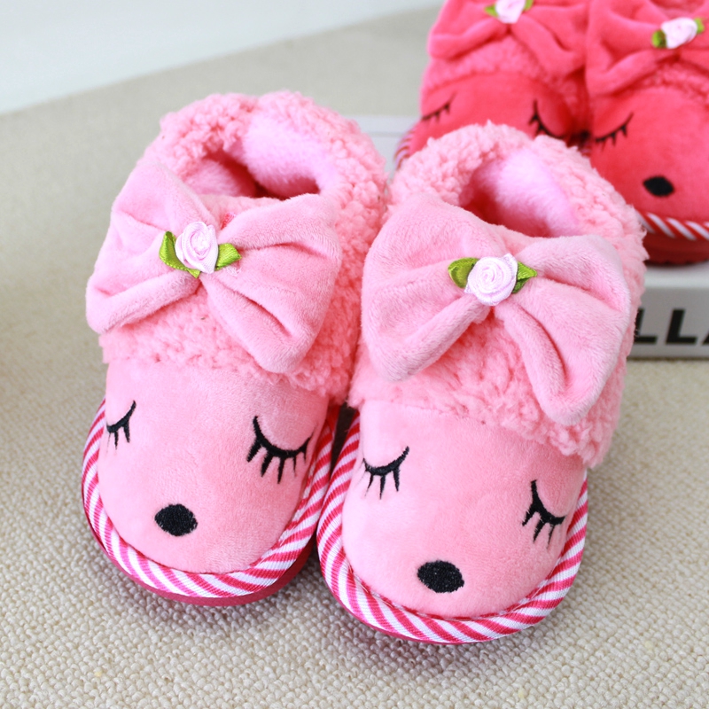 Chaussons enfants en coton pour hiver - semelle tendon - Ref 1005993 Image 1