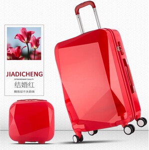 红色结婚箱子母拉杆箱万向轮旅行箱包行李箱女20寸24寸28皮箱陪嫁