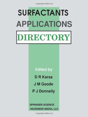 【预订】Surfactants Applications Directory