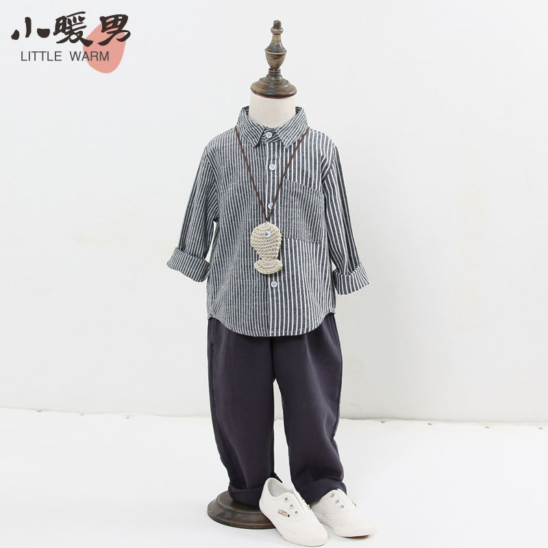 Chemise garcon à manche longue - Ref 2075501 Image 1