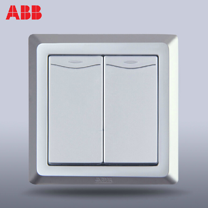 ABB开关插座面板abb德逸系列银二开双控开关带装饰线正品AE136-S在类目 电子/电工, 开关, 双控开关中 - 来自Buy2taobao.com提供专业的淘宝代购服务
