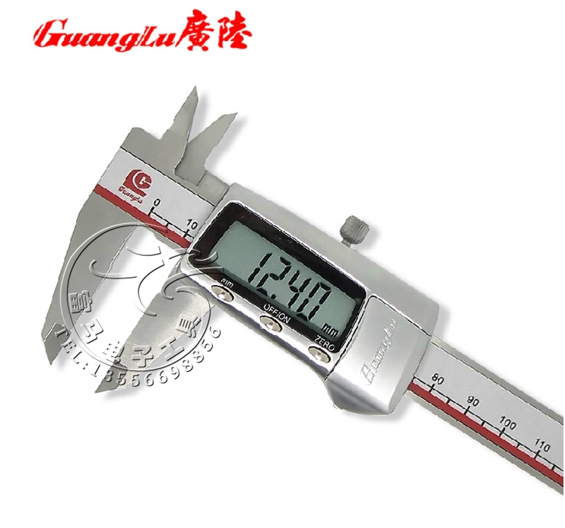 正品广陆数显卡尺 数显游标卡尺0-150mm/0-200mm/0-300mm带防伪