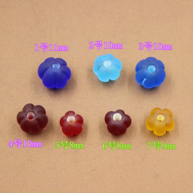 老琉璃散珠 珠子 南瓜珠 佛珠手链文玩配饰 DIY菩提手串材料