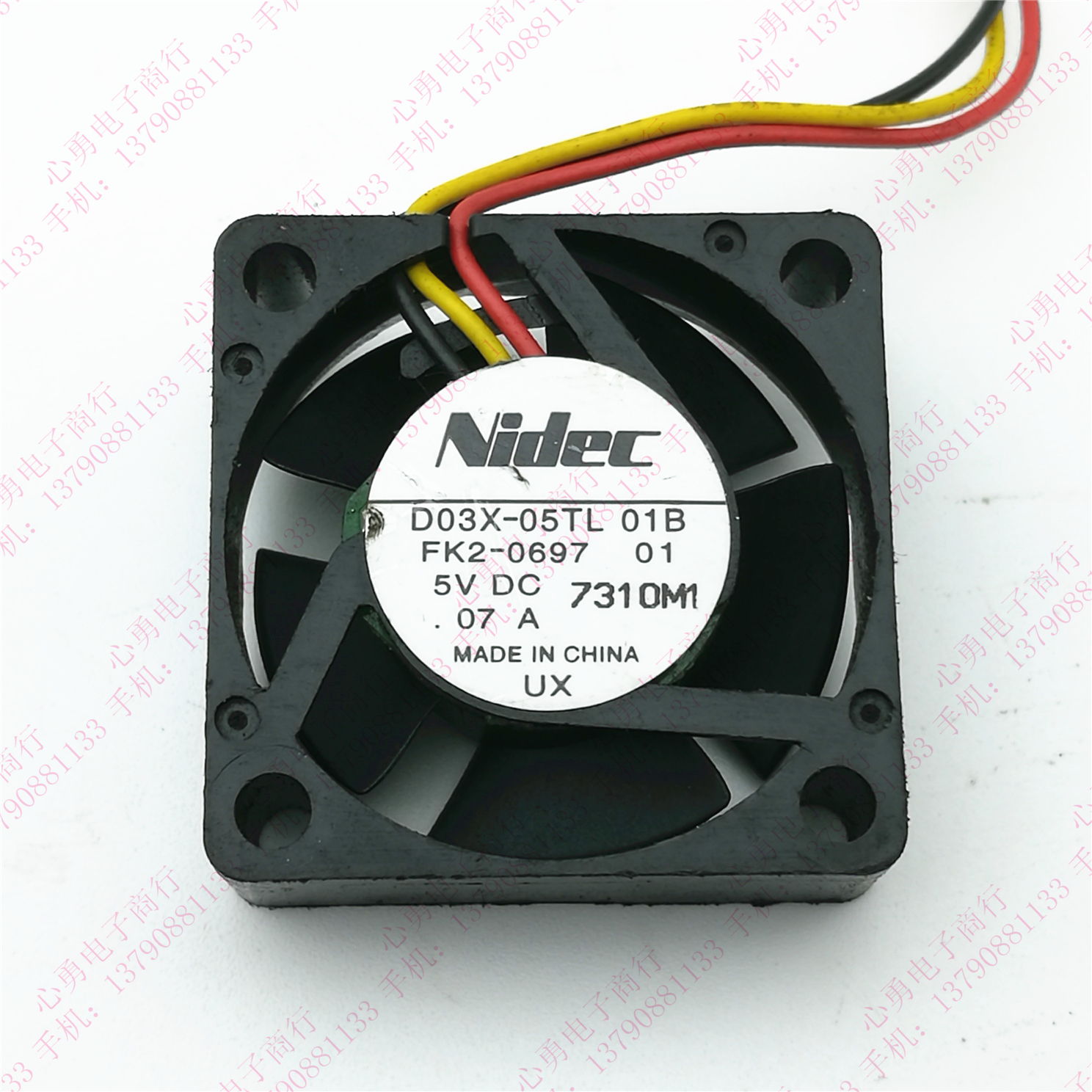Nidec D03X-05TL 5V 0.07A 3010 3CM 3线 测速 网络盒子 散热风扇