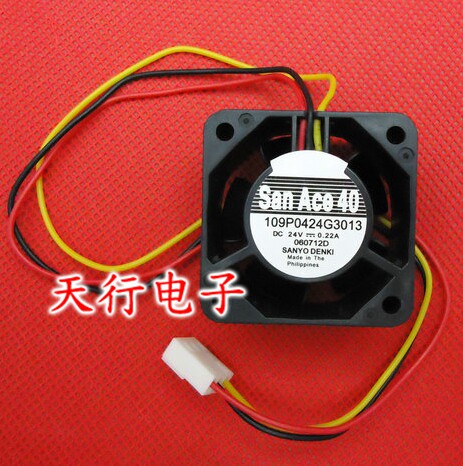 109P0424G3013 24V 0.22A 原装山洋 40*40*28高速变频器风扇