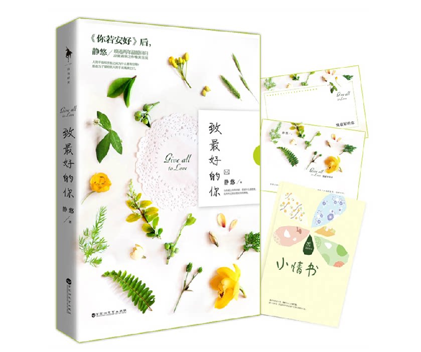 正版现货【赠精致手绘彩插 唯美信纸 文艺淡雅卡片】致最好的你 静悠