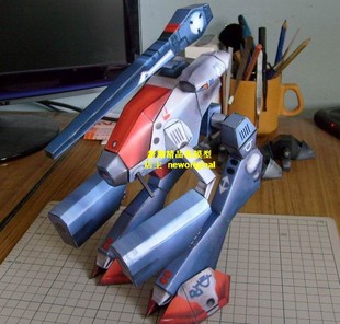 【新翔精品纸模型】超时空要塞太空堡垒天顶星指挥官机器人模型