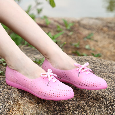 新款透气韩版洞洞鞋女式凉鞋休闲夏季鞋平底果冻鞋镂空塑料凉鞋女|ruв категории Женская обувь, сандалии - от Buy2taobao.com для оказания профессиональной услуги покупки агента Taobao